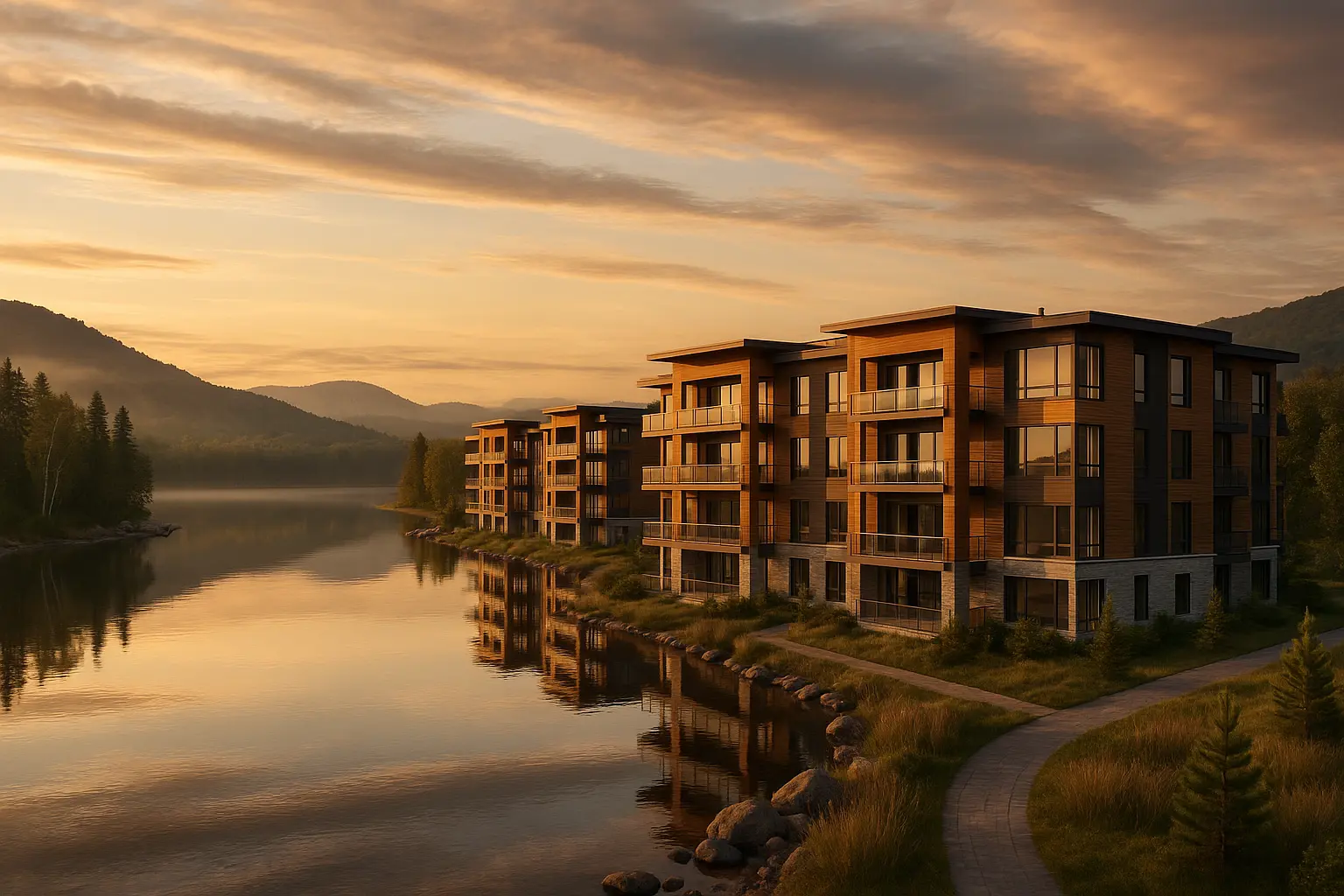 Condos neufs à Pohénégamook