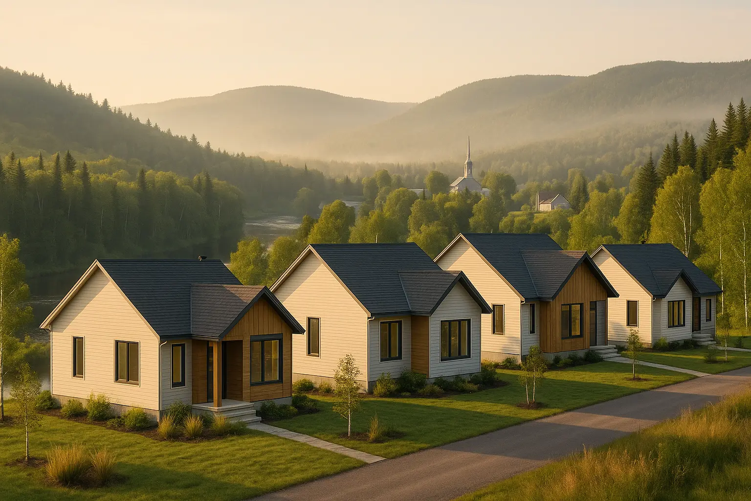Maisons neuves à Falardeau