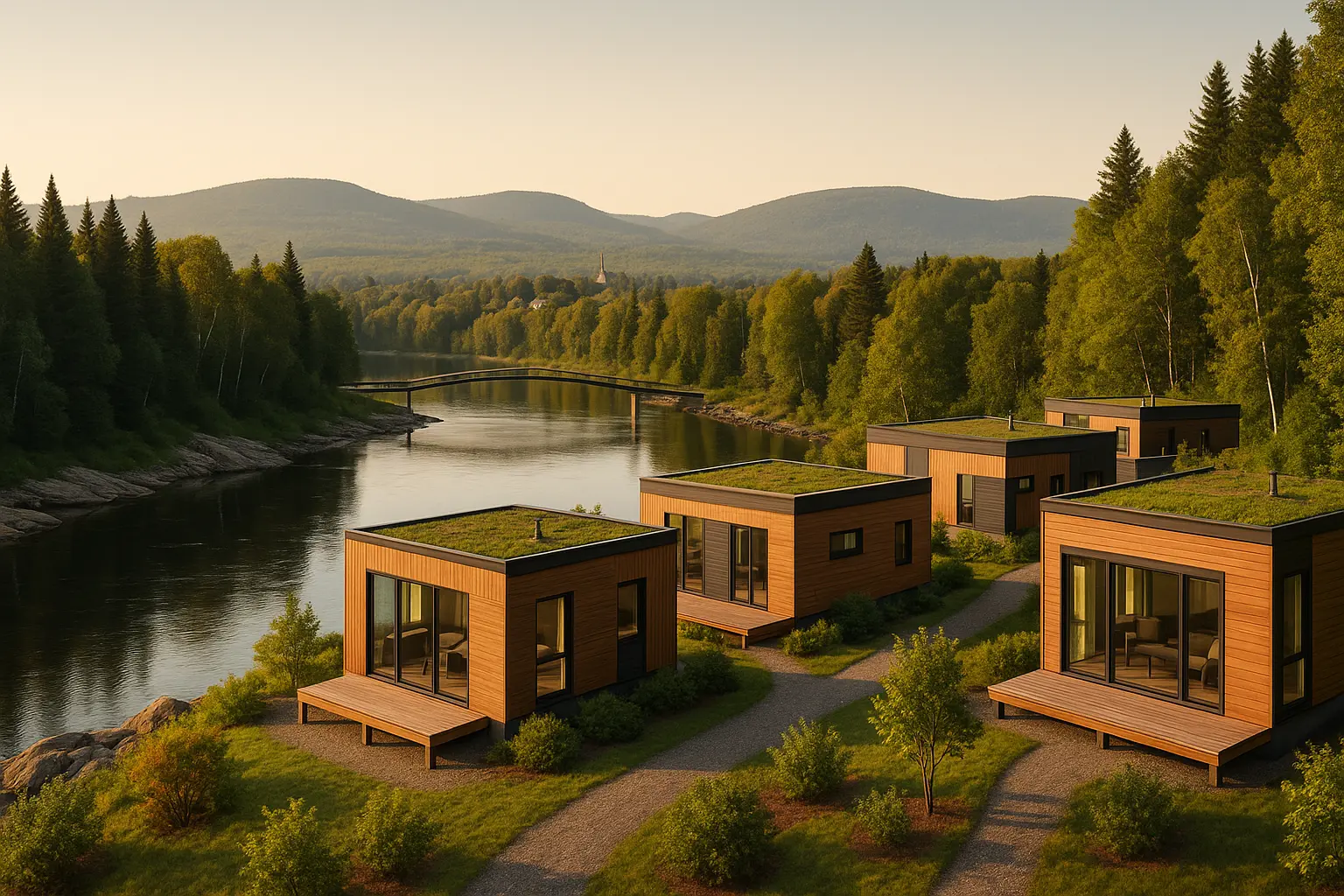 Maisons usinées à Sainte-Catherine-de-la-Jacques-Cartier
