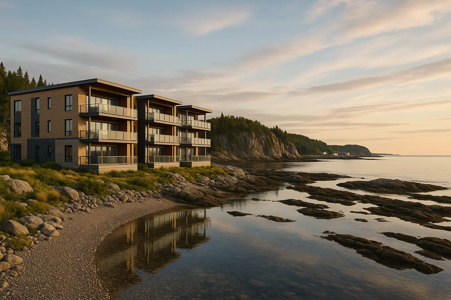 Condos neufs à louer Baie-Trinité